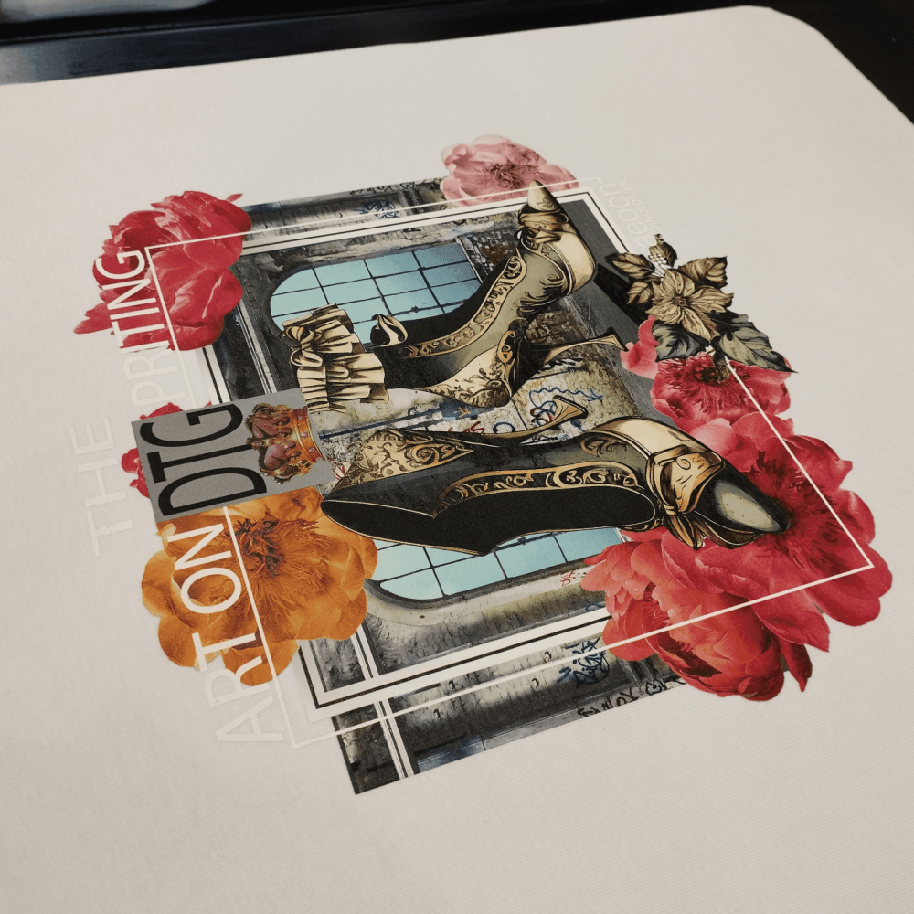 Hybrid Digital Printing - screen printed underbase and digital printing of colors